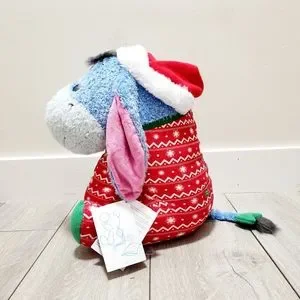 Disney Parks Holiday Eeyore Weighted 15in Christmas Plush  Disney Eeyore Holiday Weighted Plush main image 2